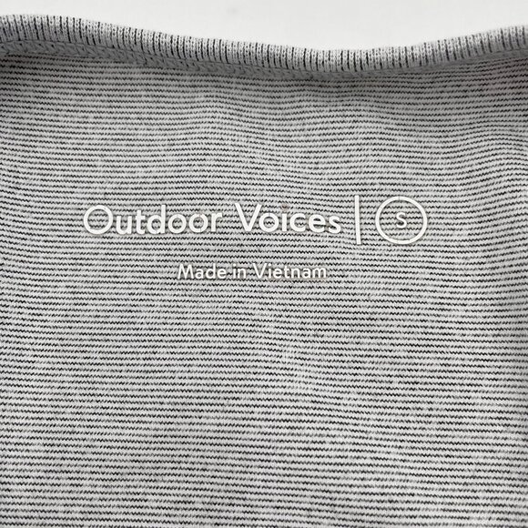 Outdoor Voices Sports Bra Racerback Pull-On Size Small Heather Gray Athletic Gym - Picture 3 of 9